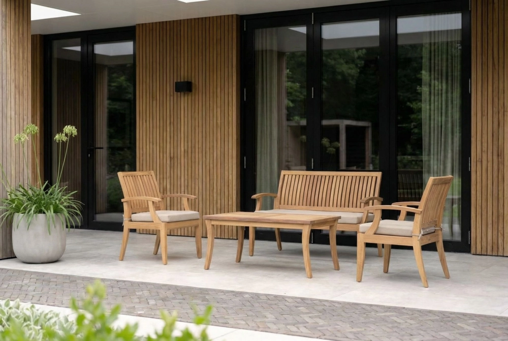 Mẫu bàn ghế sân vườn cafe tạo không gian thư giãn tại gia