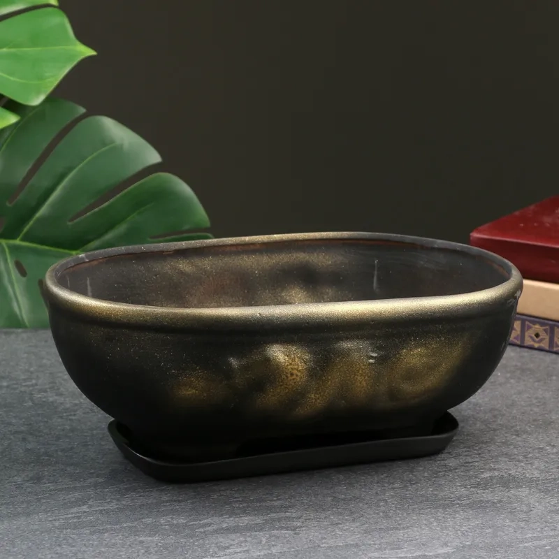 Kiểu chậu bonsai đất nung cổ