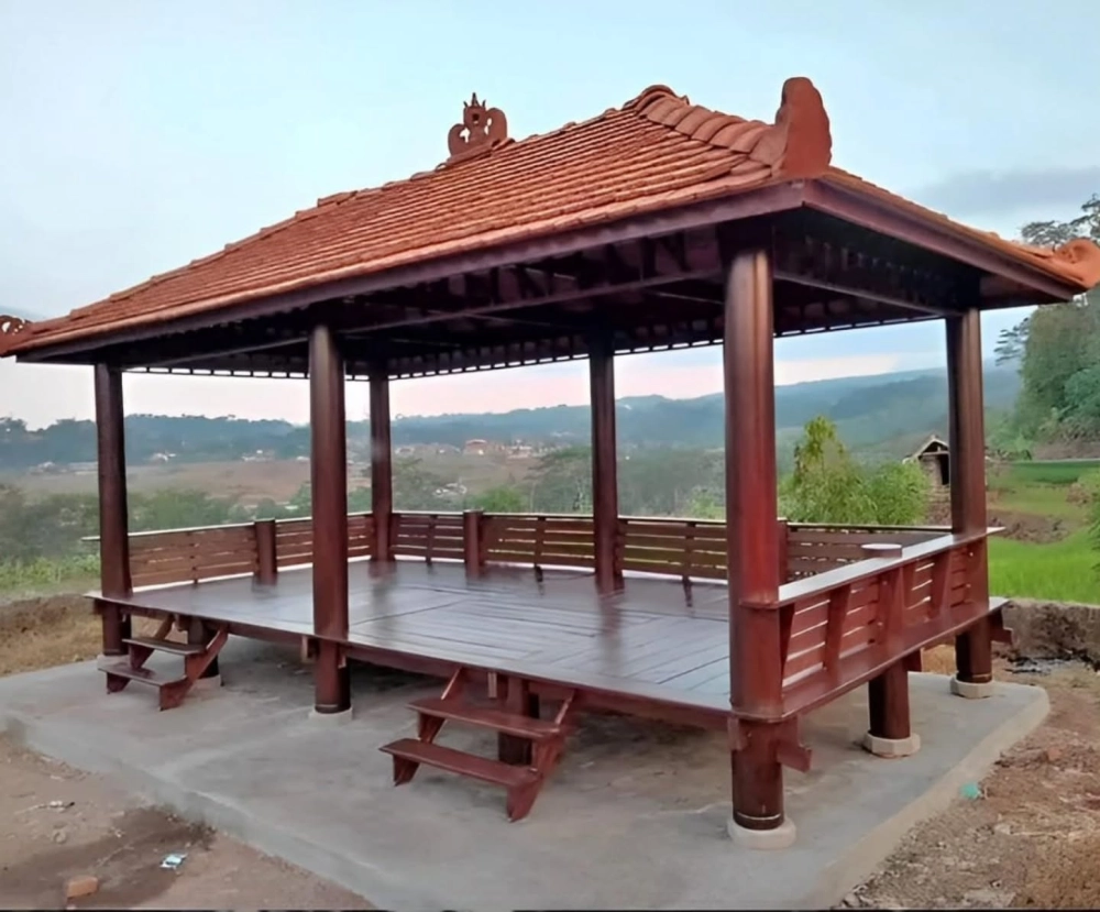 Thiết kế chòi nghỉ sân vườn tân cổ điển đầy quyền quý