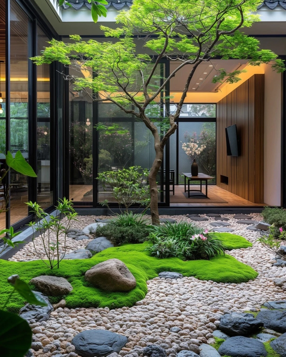 Cỏ xuyến chi che phủ mặt đất tạo cảnh quan tự nhiên