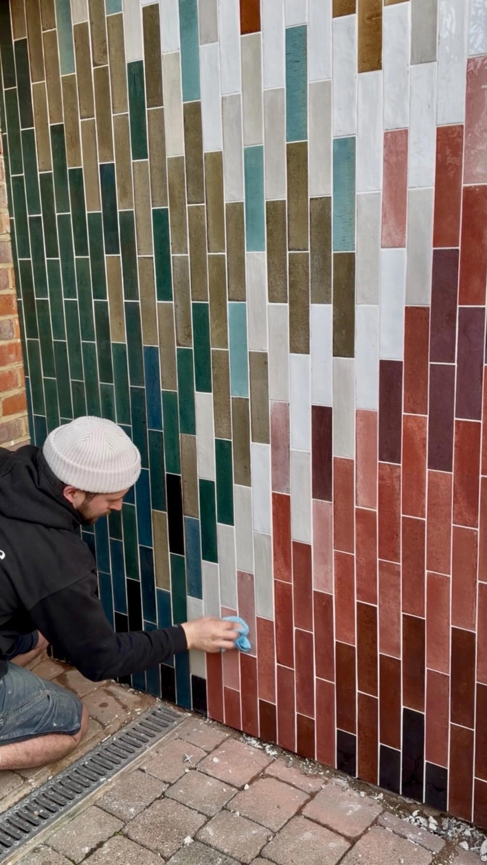 Mẫu đá cubic lát sân phong cách cổ điển