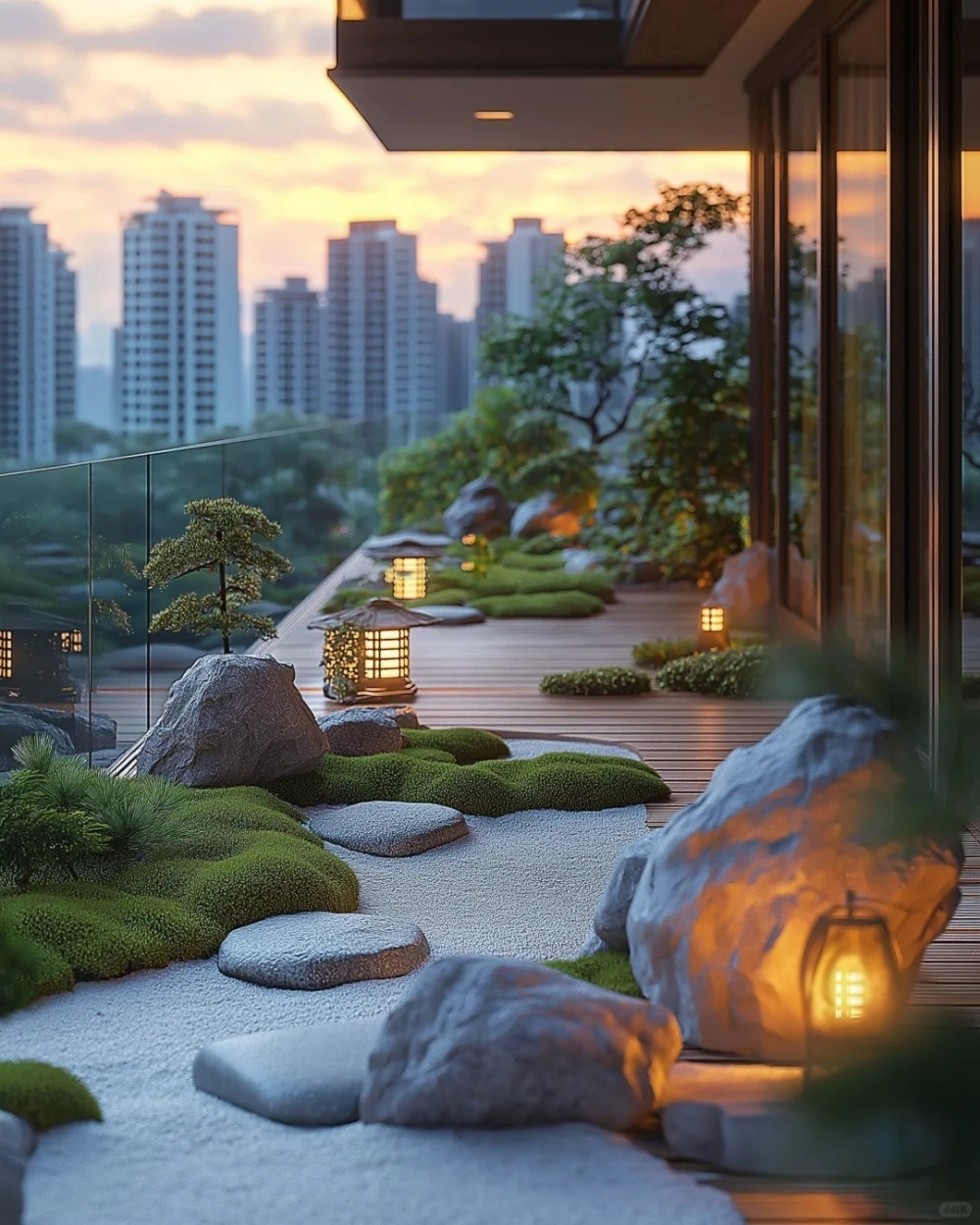 Mẫu sân vườn đẹp phong cách làng quê mang nét hoài cổ với lu nước và tre trúc