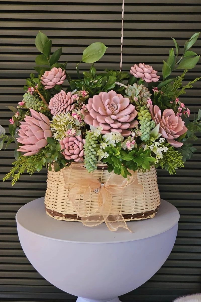 Mang may mắn với quà tặng sen đá ý nghĩa phong thủy