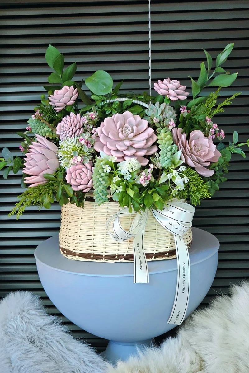 Trang trí tinh tế với quà tặng sen đá cảnh