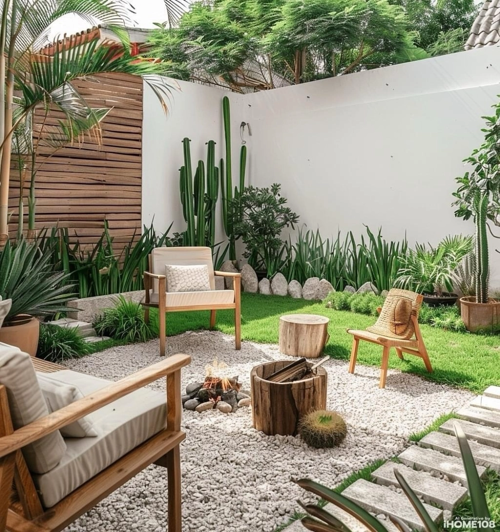 Thiết kế sân vườn có chòi nghỉ thư giãn tuyệt đối