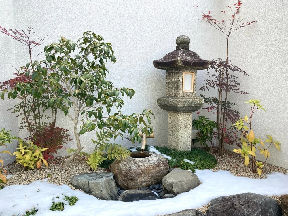 Sân vườn nhỏ phong cách châu âu với hoa hồng