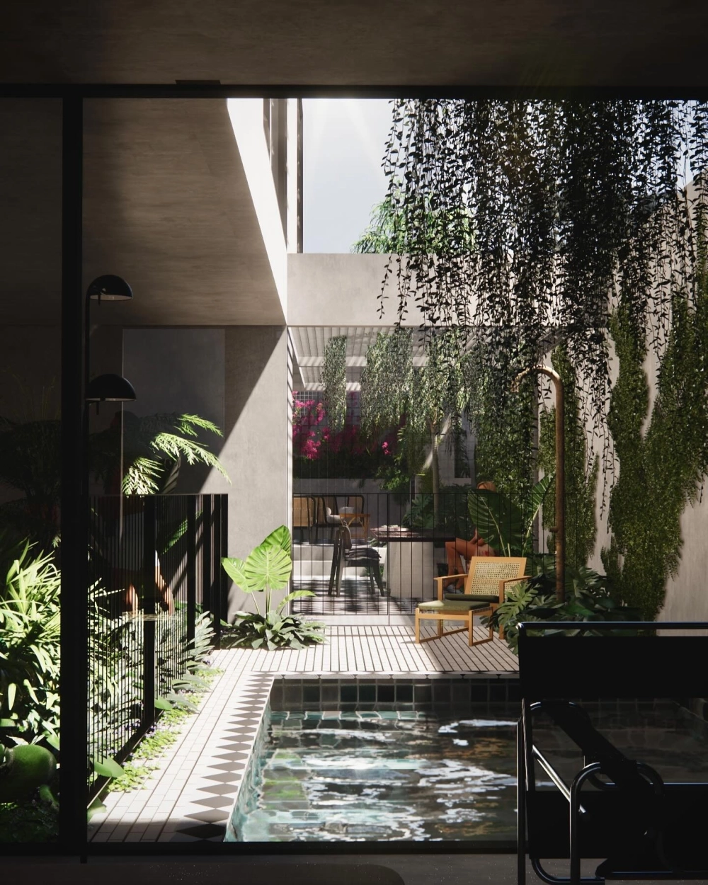 Đèn trang trí sân vườn Châu Âu tạo hiệu ứng ánh sáng ban đêm