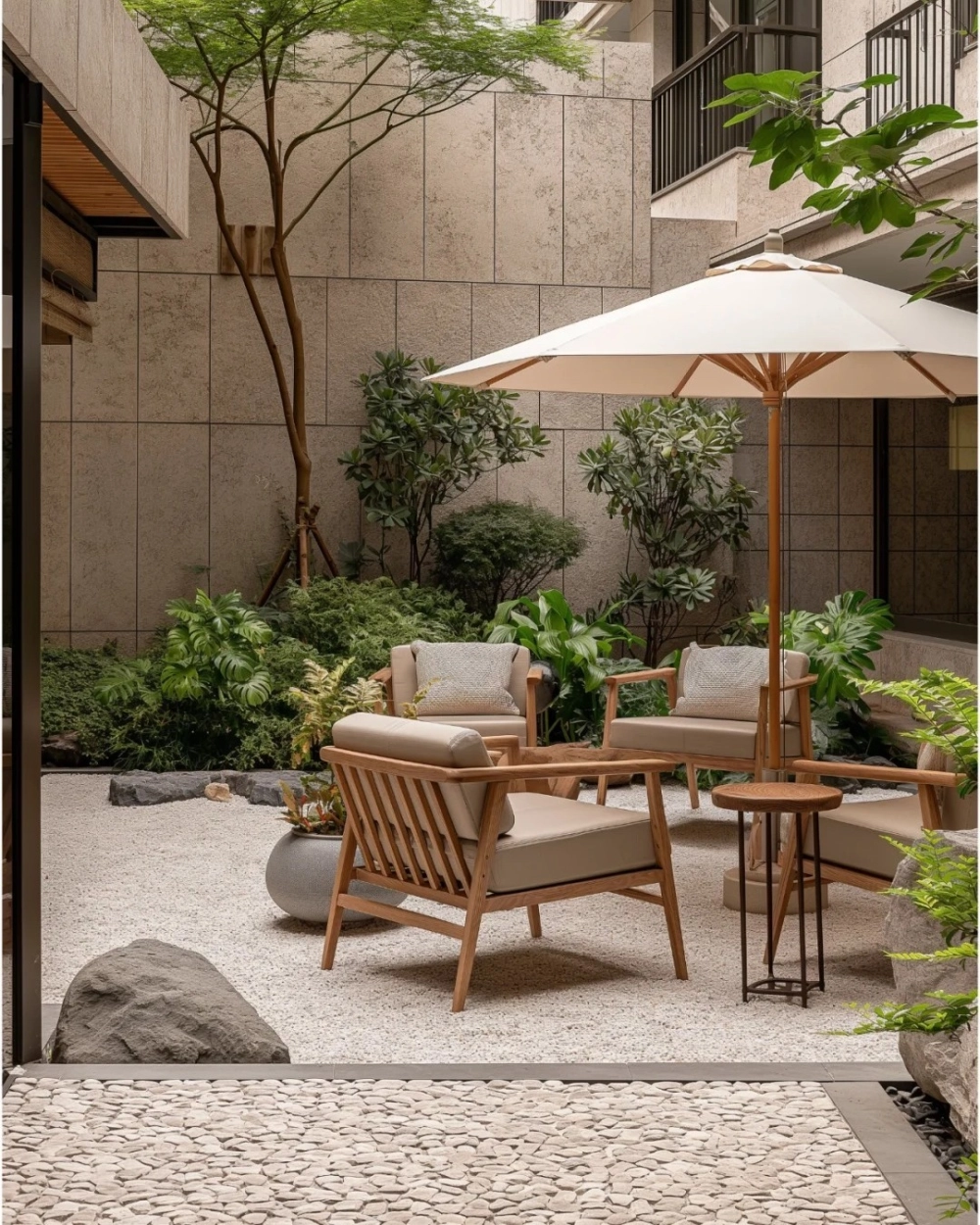 Thiết kế sân vườn cad chi tiết cho không gian biệt thự phố