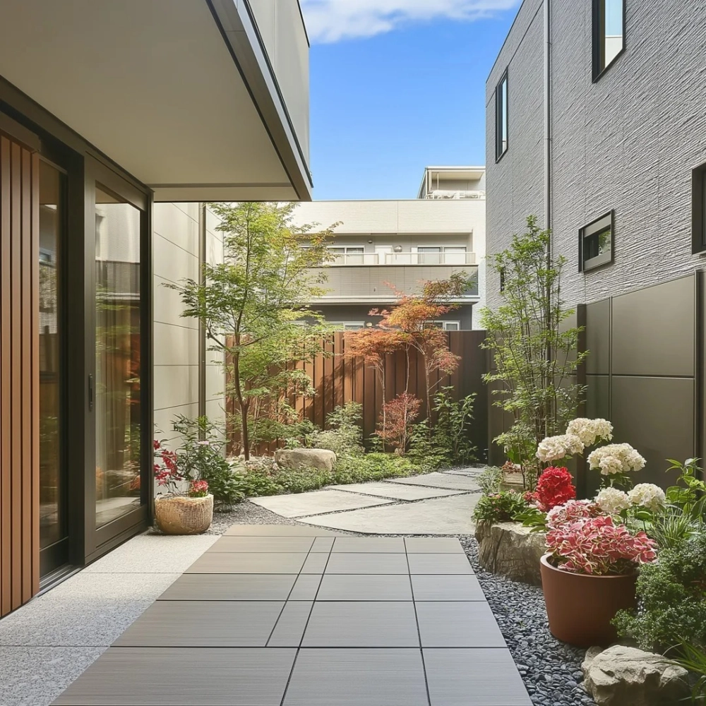 Không gian thiết kế sân vườn trên sân thượng thoáng đãng