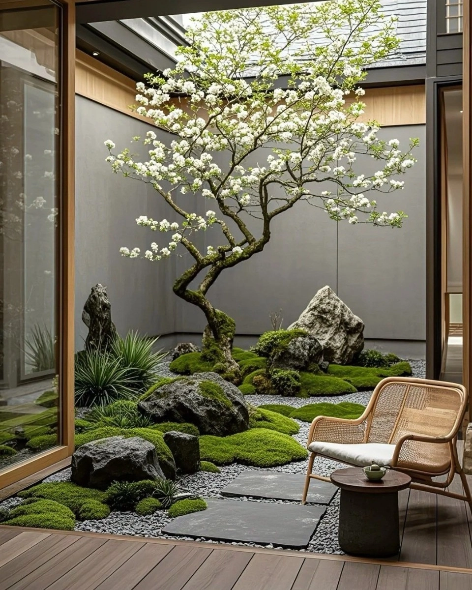 Bản vẽ thiết kế sân vườn cad cho biệt thự mini