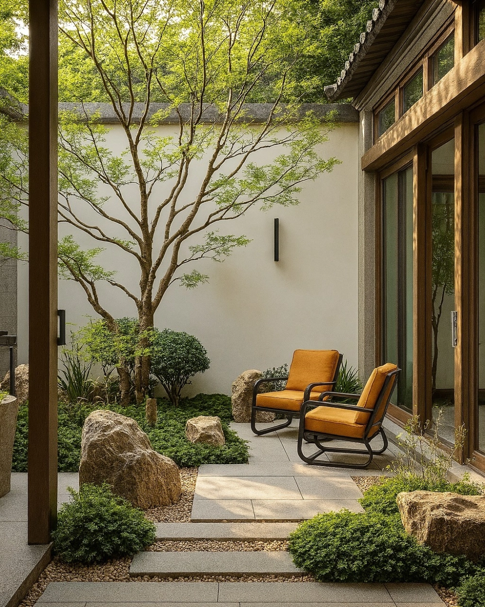 Thiết kế mẫu tiểu cảnh sân vườn đơn giản mà đầy tinh tế