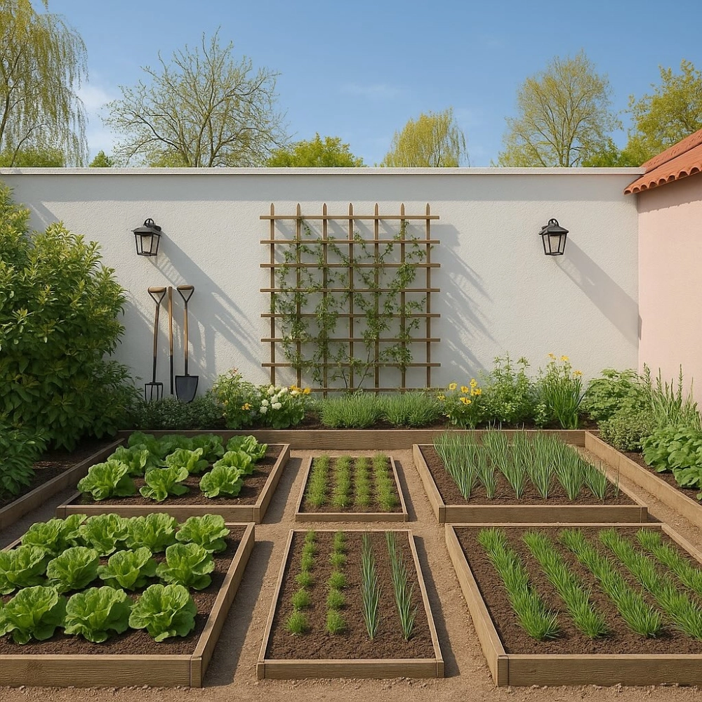 Trang trí đèn led cho vườn trên mái lung linh về đêm