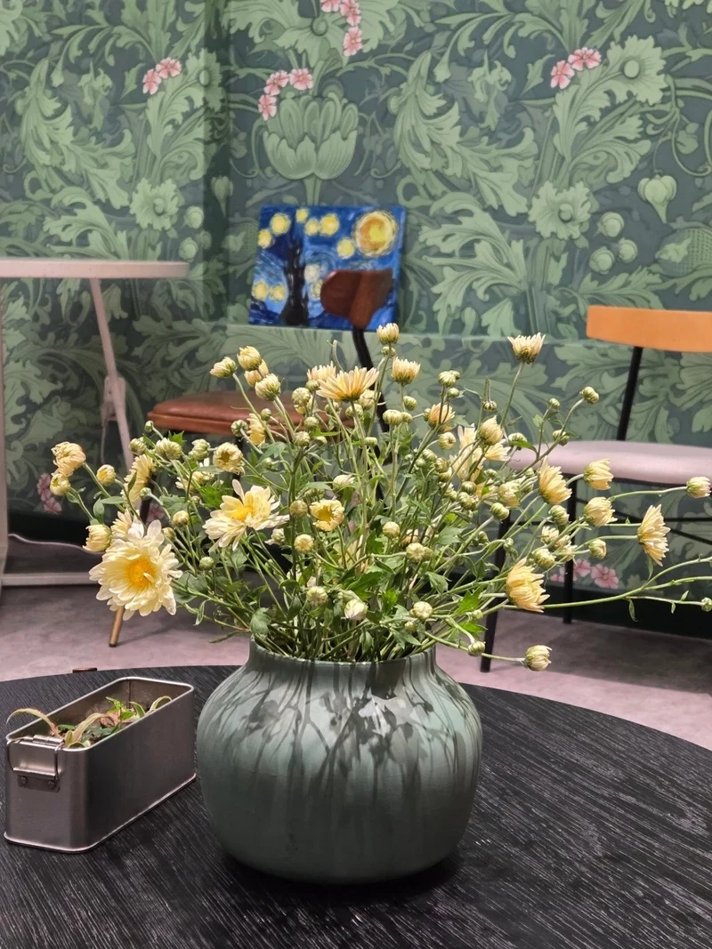 Khoảnh khắc tự nhiên cùng hoa cúc họa mi ảnh đẹp