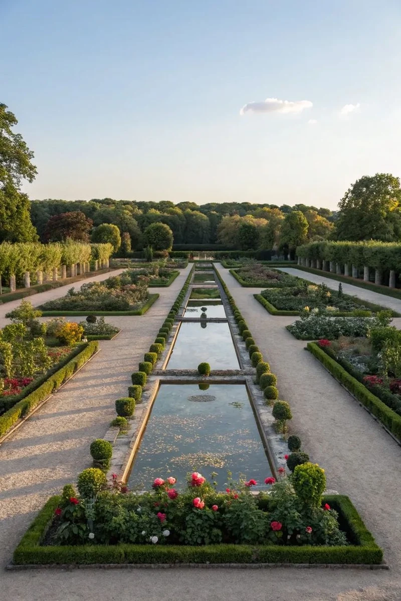 Cảnh quan hài hòa với thiết kế sân vườn cổ điển cảnh quan